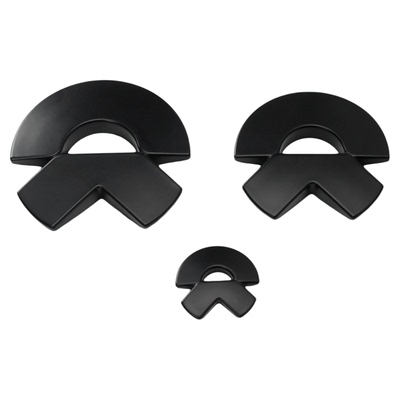 蔚来黑色车标贴改装黑武士