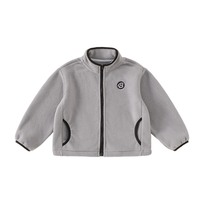 INSbobo儿童外套毛绒绣花外套