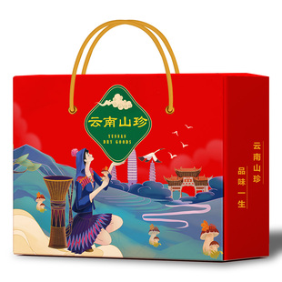 春节年货礼盒云南土特产菌菇大礼包菌汤包羊肚菌松茸干货年货送礼