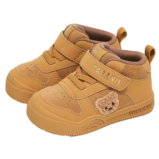 泰兰尼斯男宝宝学步鞋春秋新款防滑软底板鞋女童机能鞋休闲儿童鞋