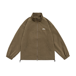 工装外套男士秋冬季宽松休闲户外硬挺拉链上衣男生春秋款夹克男款