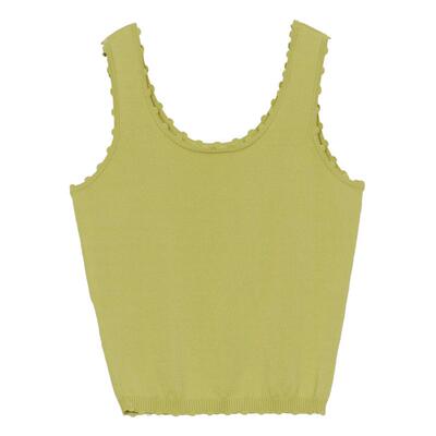 谜底针织背心女秋款百搭纯色修身吊带上衣针织内搭243MZ1269