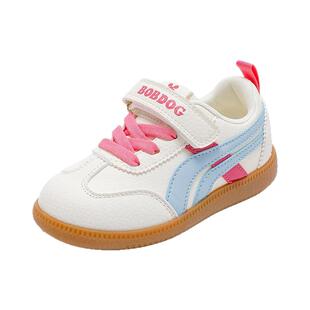 巴布豆童鞋女童鞋子板鞋2026新款春季儿童德训鞋女孩女宝运动鞋男