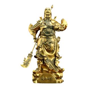 关公财神爷摆件中式客厅玄关店铺前台招财装饰品公司乔迁开业礼品