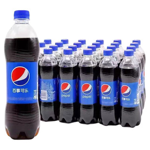 百事可乐碳酸饮料汽水可乐600ml瓶装24瓶整提