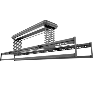 2.7米电动晾衣架全自动智能遥控升降家用阳台加长固定直杆不伸缩