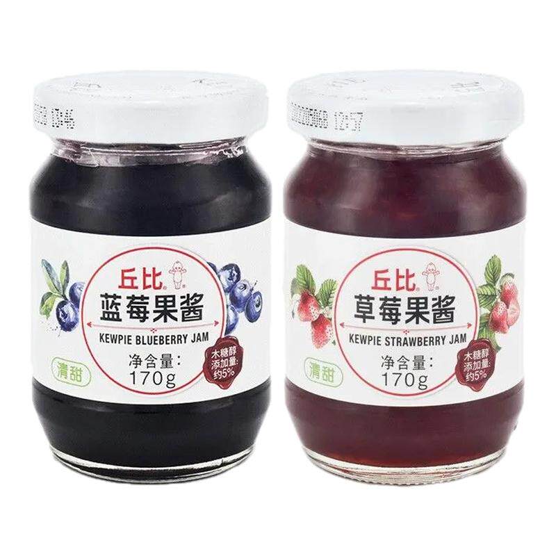 丘比果酱170g家用涂抹面包蓝莓苹果酱烘焙早餐酸奶草莓果酱吐司酱
