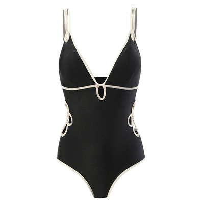 少年齐高冷范少女连体游泳衣