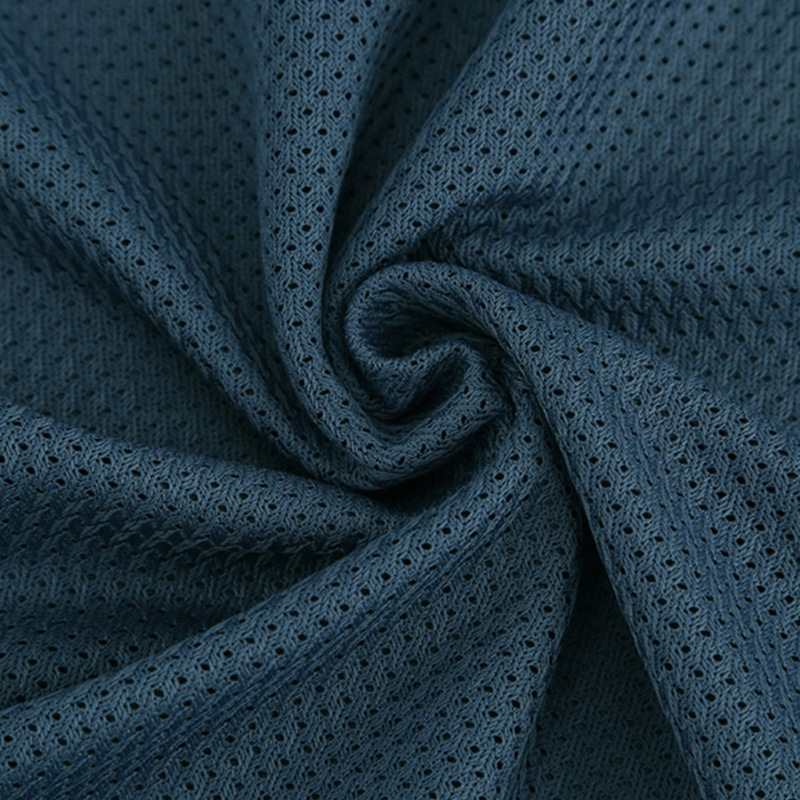 全涤低弹满天星网眼布校服口袋运动服气孔面料内里透105g现货针织