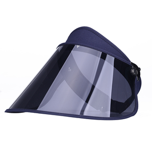 偏光遮阳帽女防晒紫外线骑车吹不翻开电动车全脸面罩专业级太阳帽