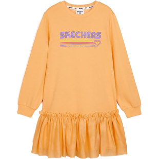Skechers/斯凯奇夏季新款女子休闲透气连衣裙 L321G064