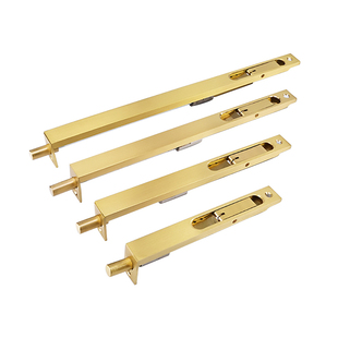 老式仿古黄铜插销推拉门门锁扣木门窗卫生间防盗加厚门栓门扣明装