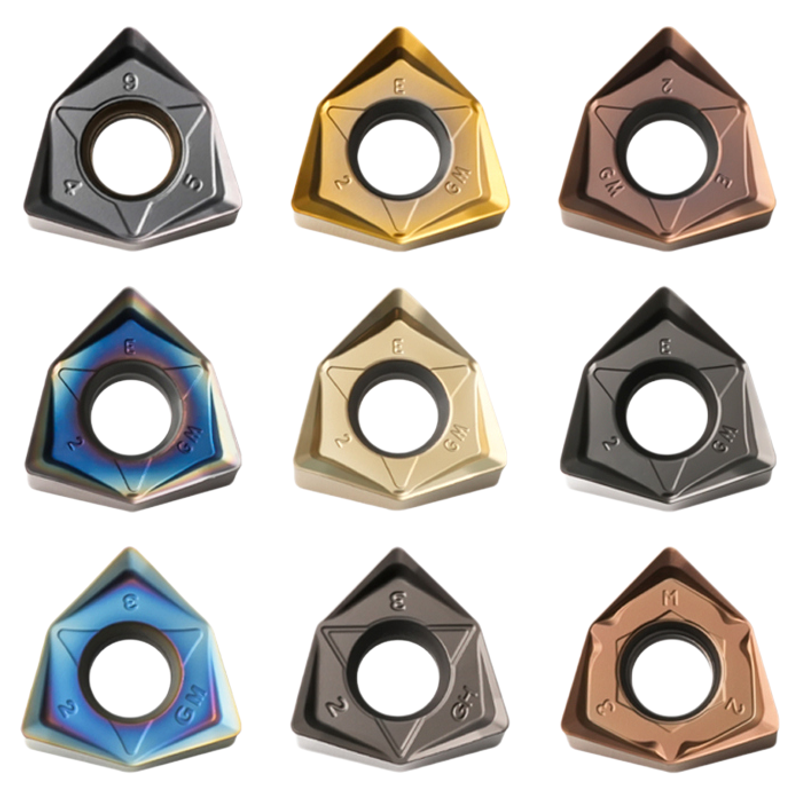 数控刀片六角平面重切削WNMU080608EN-GM快进给铣刀片