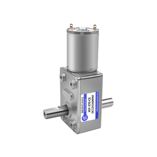 JGY370双出轴马达自锁力强轮涡轮蜗杆齿轮6V12V24v直流减速电机