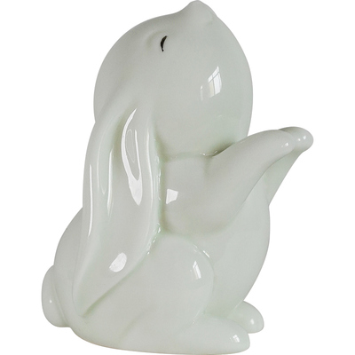 小兔子摆件洁白通透寓意美好