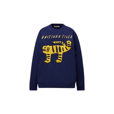 Onitsuka Tiger鬼塚虎SWEAT TOP男女圆领卫衣上衣