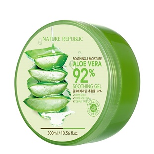 韩国NatureRepublic自然乐园芦荟胶正品保湿草本滋润舒缓痘印毛孔