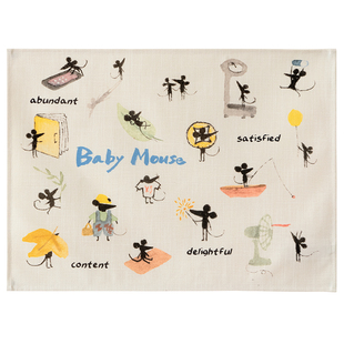 暖藻&张乐陆么么黑 棉麻背景墙挂布房间改造背景布客厅装饰挂毯小