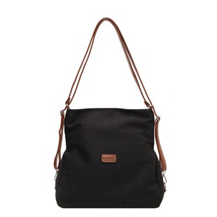 花曦家2025新款  两用包帆布包女单肩斜挎包双肩包书包大学生挎包