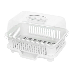 碗筷收纳盒碗柜带盖装餐具碗盘箱放碗家用置物厨房碗架沥水碗碟架