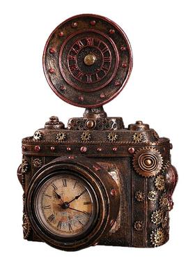 上海复古小摆件钢琴望远镜大笨钟