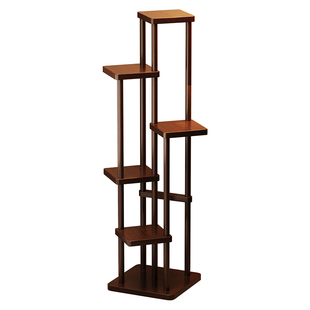 中式花架置物架阳台客厅落地式花台多层花盆架室内多肉植物摆放架