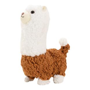 外贸爆款走路唱歌电动羊驼草泥马毛绒礼物玩具扭屁股羊驼娃娃玩偶