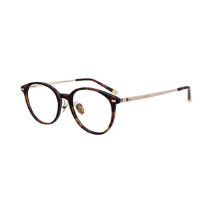 【26新品】木九十眼镜圆形玳瑁色板材镜框金属镜腿镜架MJ12FN3005