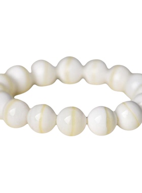 海南金丝贝壳招财手串佛珠七宝