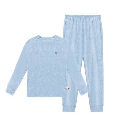 小蓝象美丽诺羊毛儿童保暖内衣