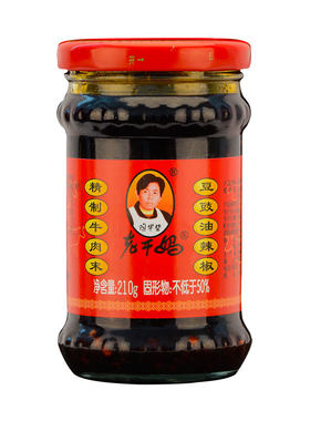 老干妈210g下饭菜蘸食豆豉油辣椒