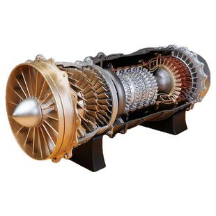 涡扇涡喷发动机拼装模型迷你微型涡轮飞机引擎3D打印立体拼图玩具