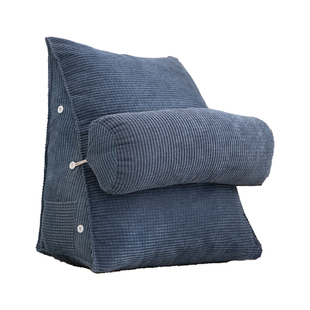 时尚蓝 床上靠枕床头护颈护腰靠垫2025新款可洗榻榻米软包靠背垫