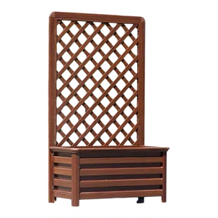 铝合金网格花箱露台花园庭院花盆花坛组合隔断护栏市政爬藤种植箱