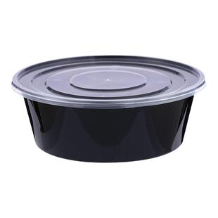 2000ml3000ml4800ml加厚圆形一次性餐盒盆外卖火锅龙虾大号打包盒