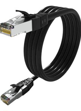 超六类七类8芯cat6a双屏蔽跳线高速网线宽带线纯铜电脑网络线万兆