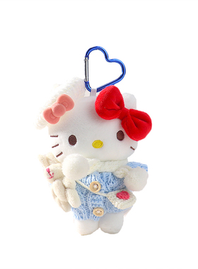 正版hellokitty包包挂件毛绒公仔钥匙扣小玩偶书包挂饰哈喽kitty