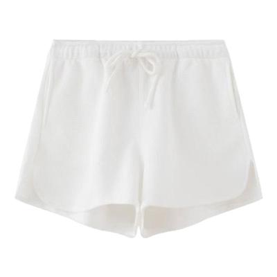 女华夫格休闲短裤BM运动