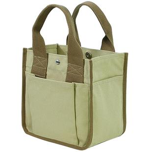 上班日系学生白色ins帆布小手提手拎女方包文艺便当百搭韩版包潮