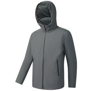 鹅绒FILA斐乐男士羽绒服2025冬新款高尔夫运动保暖连帽轻薄外套