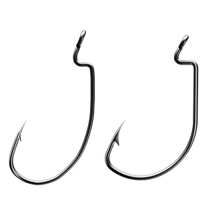 高碳钢路亚曲柄钩海钓窄腹加强宽腹曲柄钩软饵钓鱼钩细条微物
