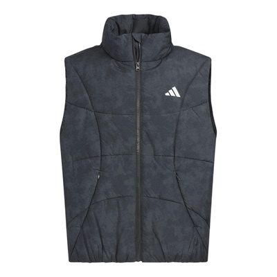 Adidas/阿迪达斯正品2025秋季款男士运动保暖立领棉马甲KC2754