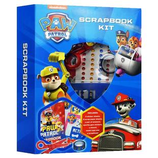 Paw Patrol Scrapbook Kit 汪汪队立大功 剪贴簿套装 宝石贴纸  DIY手工 创造力 想象力 专注力训练 5-8岁 儿童玩具 英文原版进口