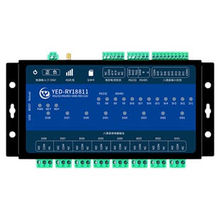 4G RTU通信模块物联网远程开关量RS232，RS485继电器输出mqtt控制
