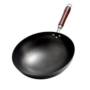 章丘手工铁锅炒菜锅官方旗舰店老式熟铁炒锅家用不粘锅无涂层正品