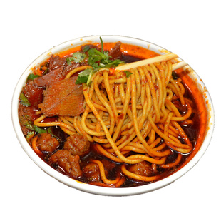 【老白家白老三】临汾牛肉丸子面6大碗6袋装速食麻辣真空面食山西