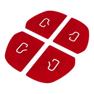 适用特斯拉model3/Y焕新版车门开关按键保护贴改装翻毛皮内饰配件