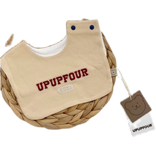 upupfour｜韩国设计师款进口纯棉新生婴儿宝宝口水巾宝宝围兜围嘴