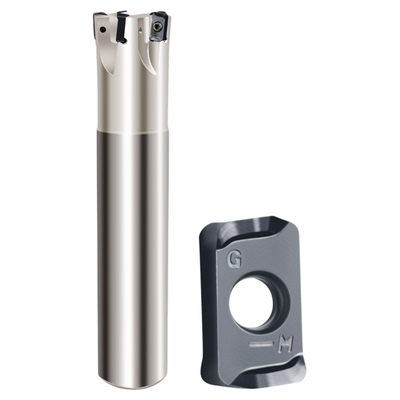 双面快进给不锈钢模具钢铣刀片LOGU030310京瓷通装MFH03R刀杆刀盘