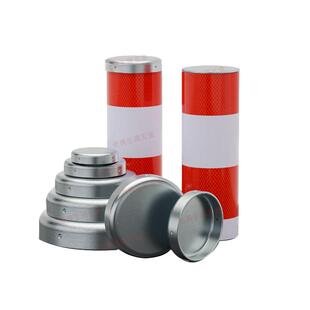 热镀114管帽免焊接钢管柱帽盖帽路障封帽管帽封口盖交通标志铁盖